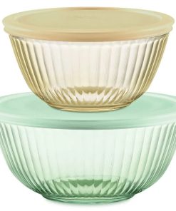 Pyrex Colors Sculpted Tinted 4-piece Mixing Bowl Value Pack