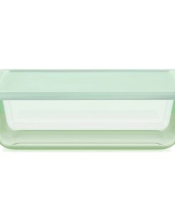 Pyrex Simply Store Tinted 11-cup Rectangle Storage with Green Plastic Lid