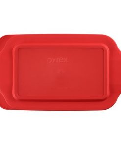 Pyrex Red Lid for 2-quart Rectangular Glass Baking Dish