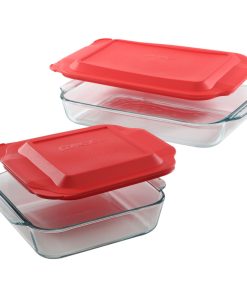 Pyrex Basics 4-piece Glass Bakeware Set