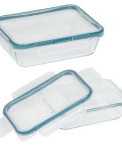 Pyrex Snapware Total Solution Glass 4 Piece Rectangular Food Storage Set